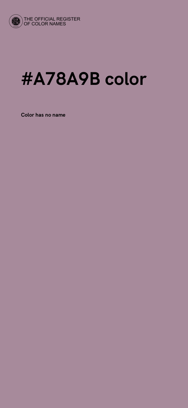 #A78A9B color image