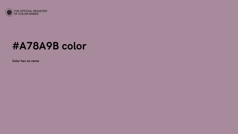 #A78A9B color image