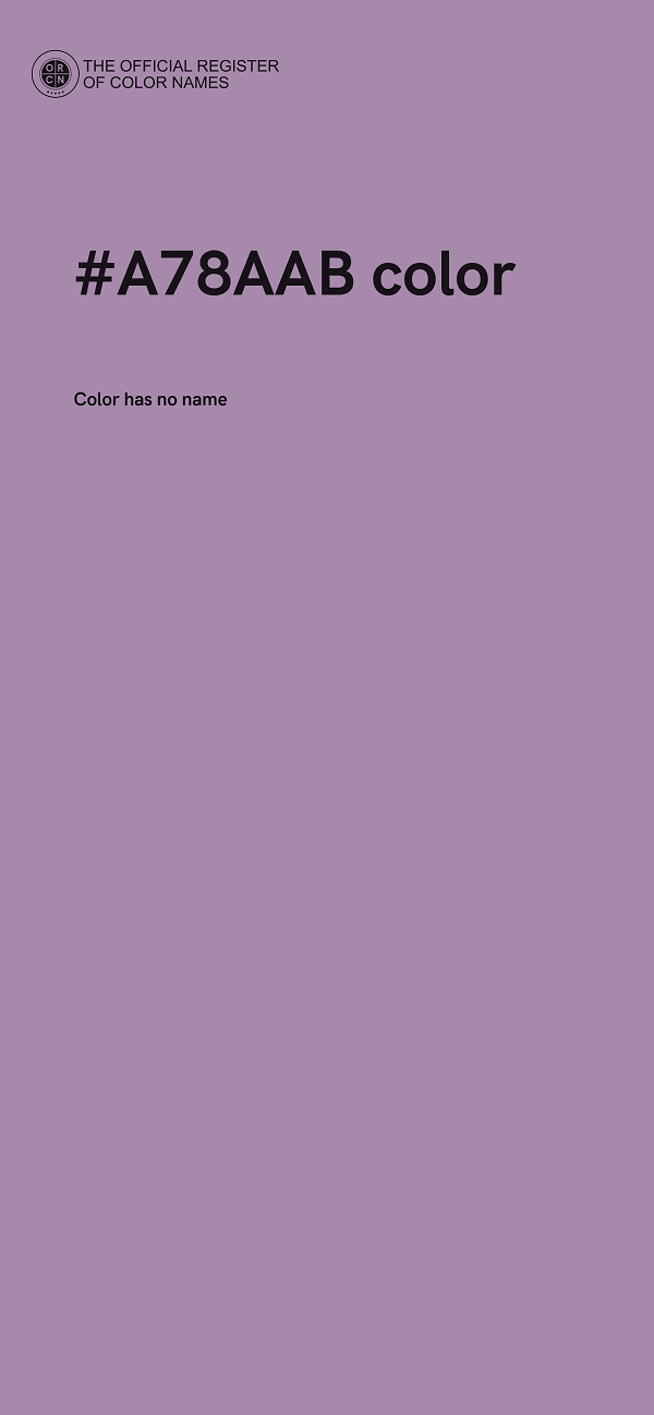 #A78AAB color image