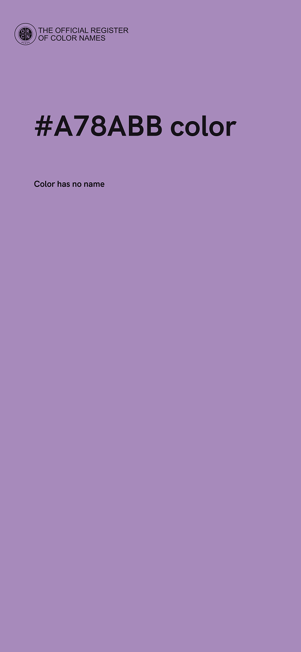 #A78ABB color image
