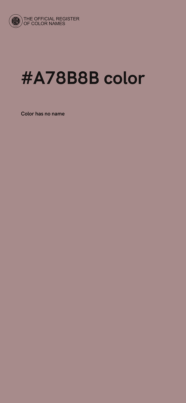 #A78B8B color image