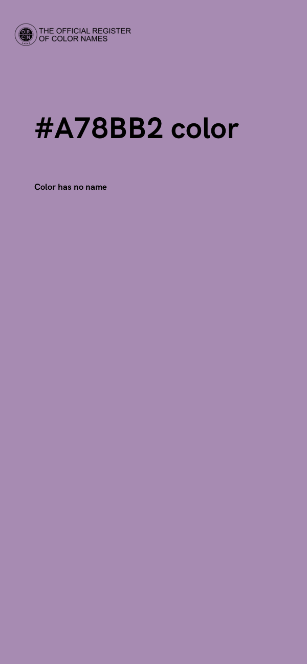 #A78BB2 color image