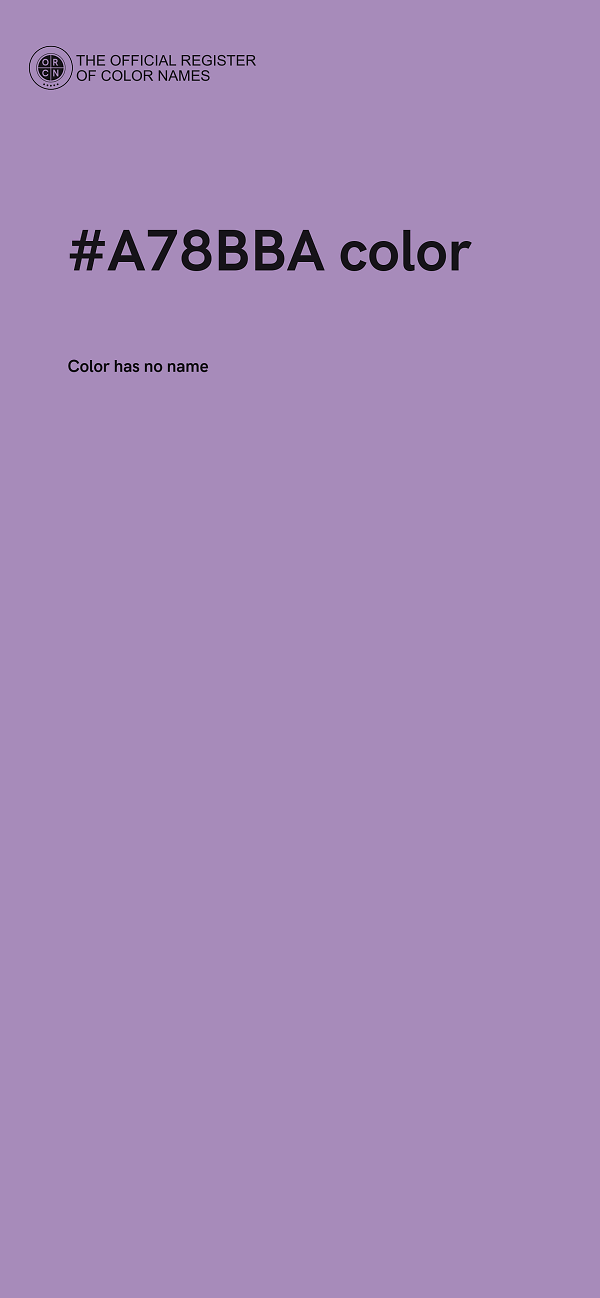 #A78BBA color image
