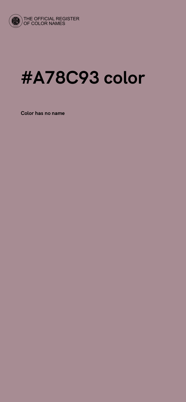 #A78C93 color image