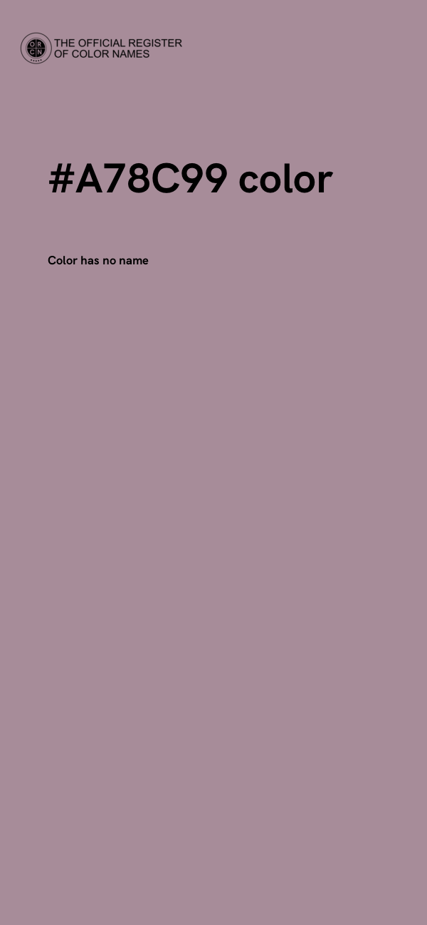 #A78C99 color image