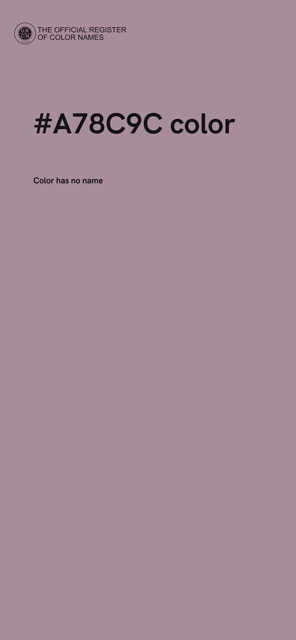 #A78C9C color image