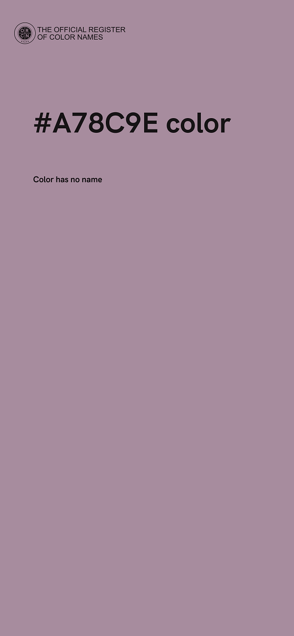 #A78C9E color image