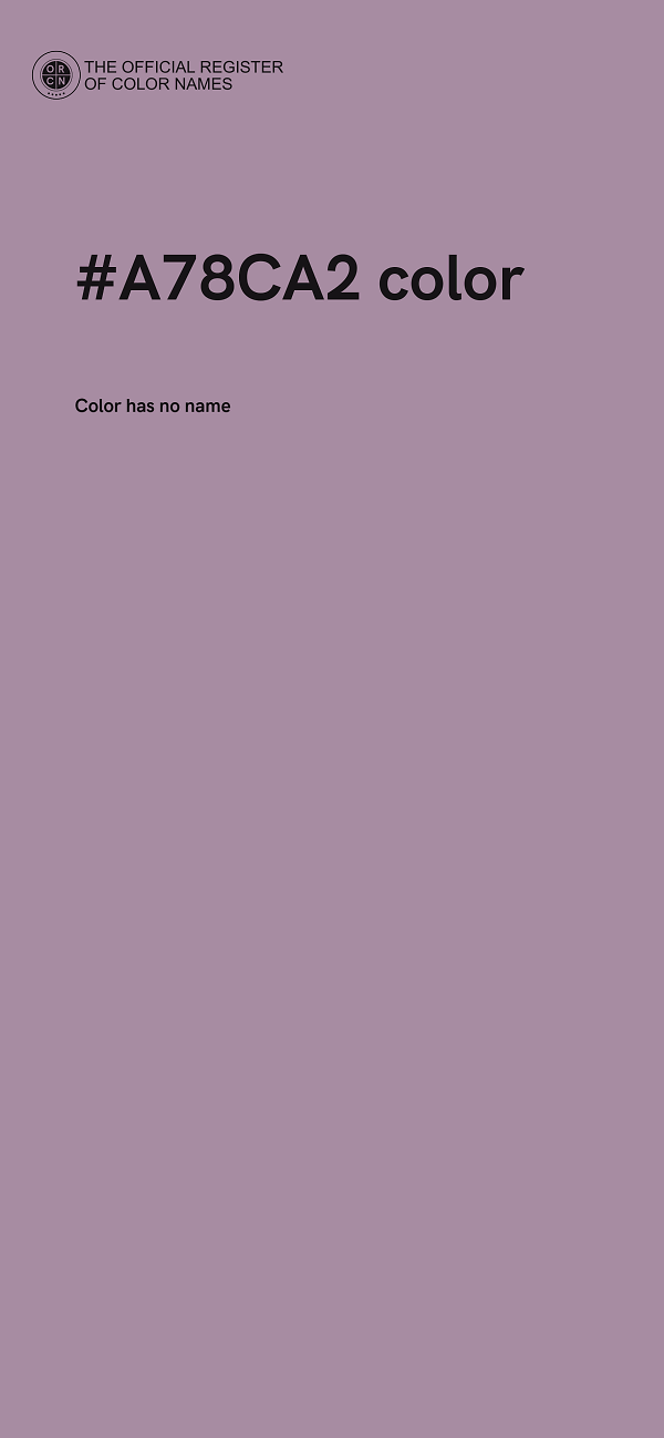 #A78CA2 color image