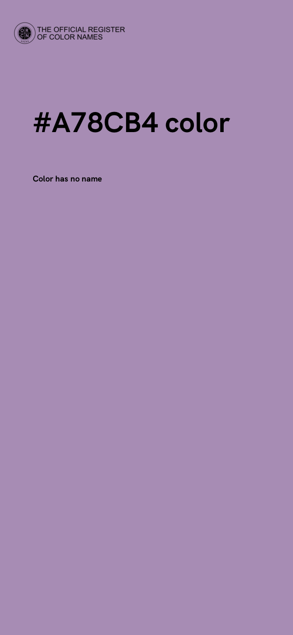 #A78CB4 color image
