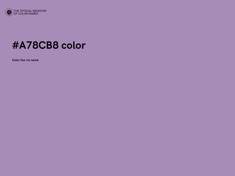 #A78CB8 color image