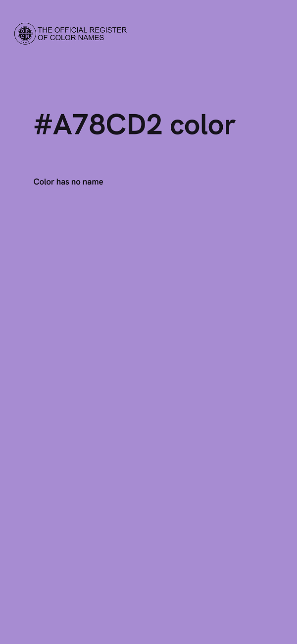#A78CD2 color image