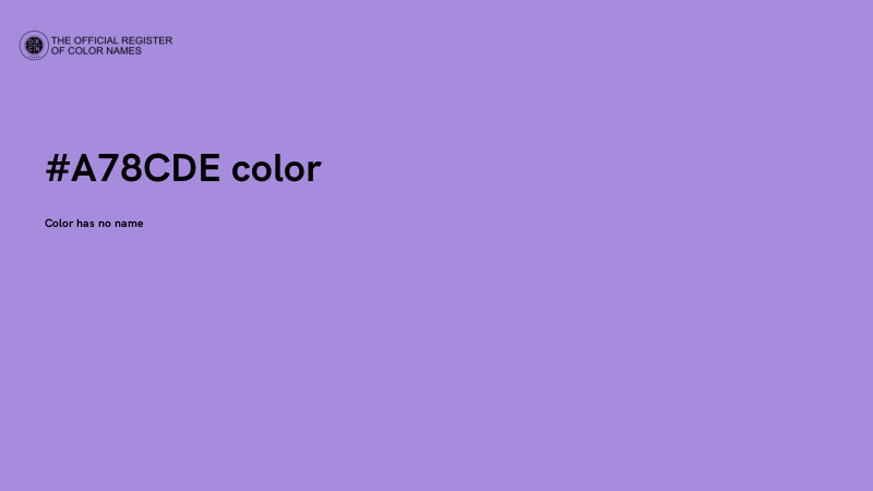 #A78CDE color image