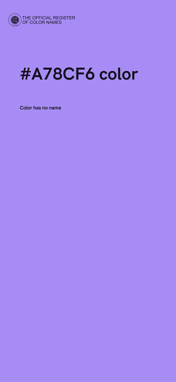 #A78CF6 color image