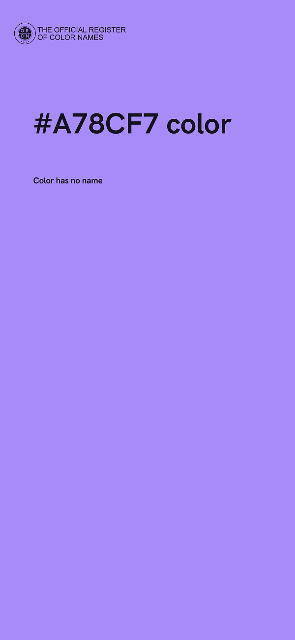 #A78CF7 color image