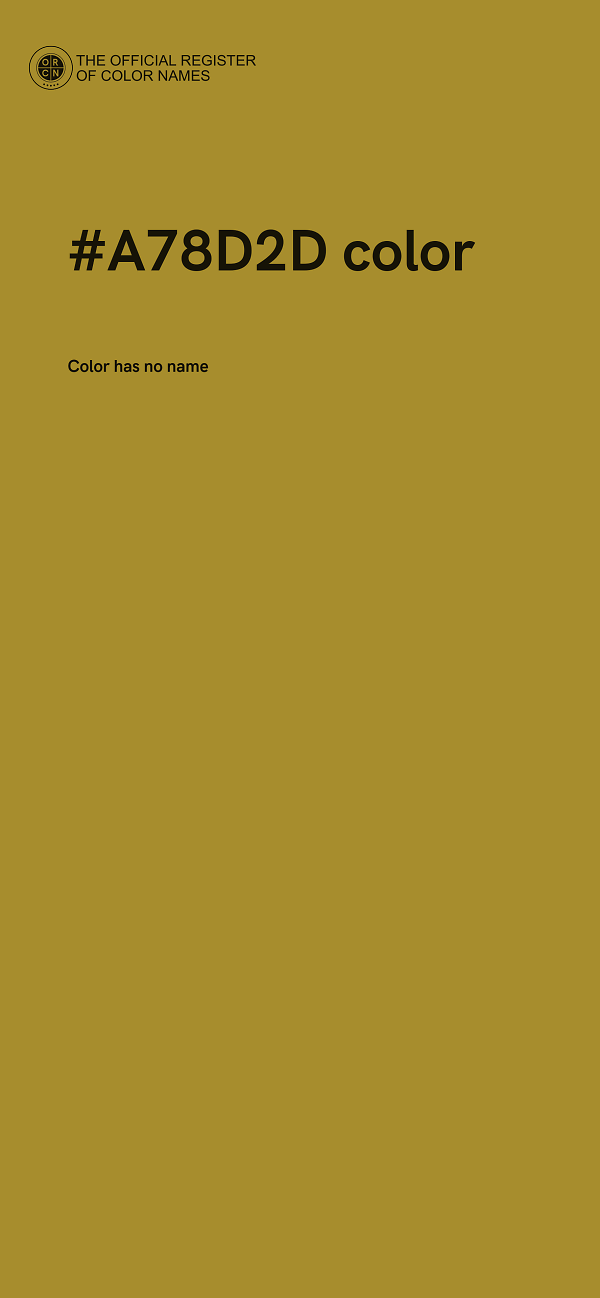 #A78D2D color image