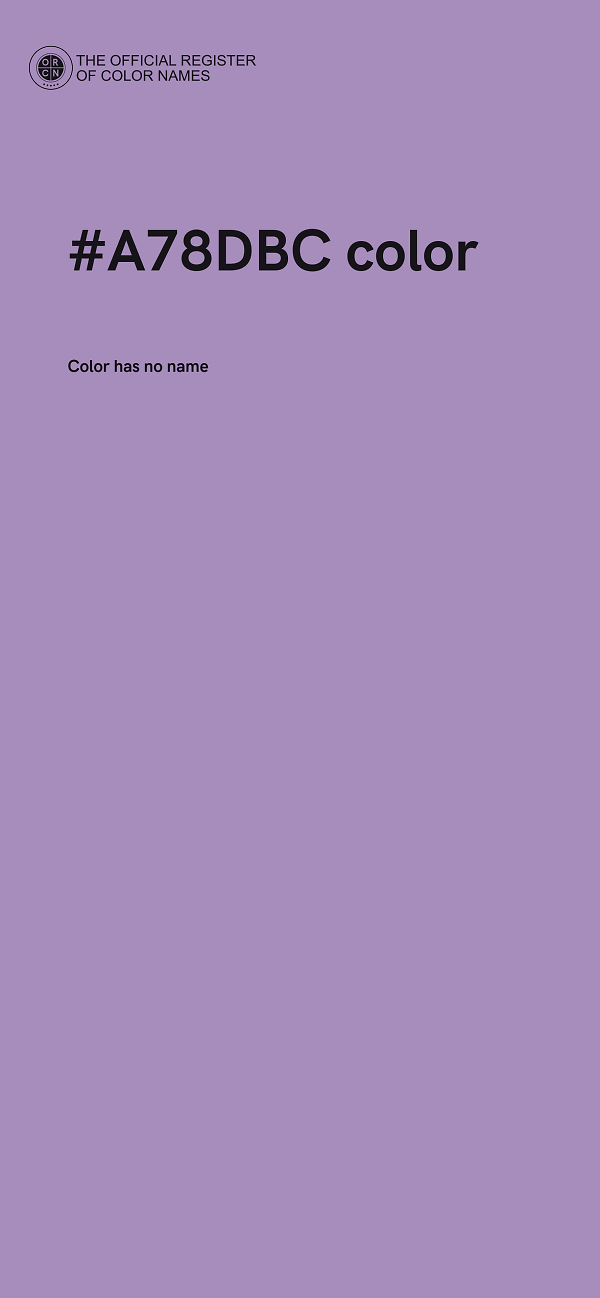 #A78DBC color image