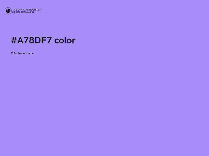 #A78DF7 color image