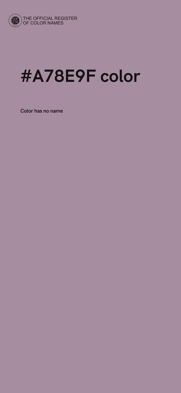 #A78E9F color image
