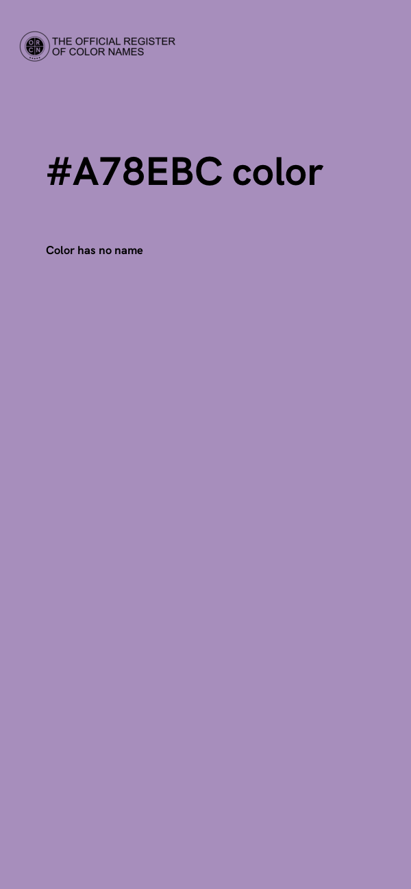 #A78EBC color image