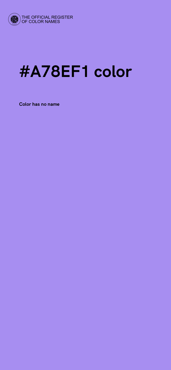 #A78EF1 color image