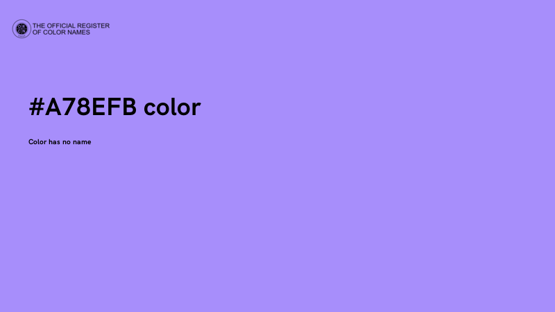 #A78EFB color image