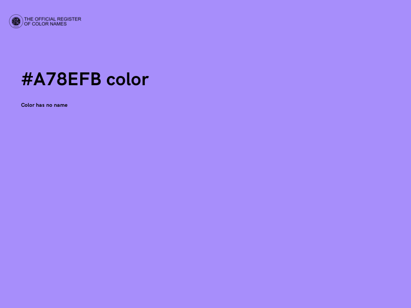 #A78EFB color image