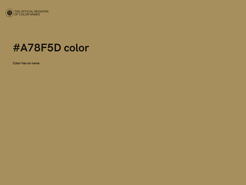 #A78F5D color image