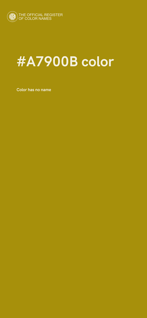 #A7900B color image