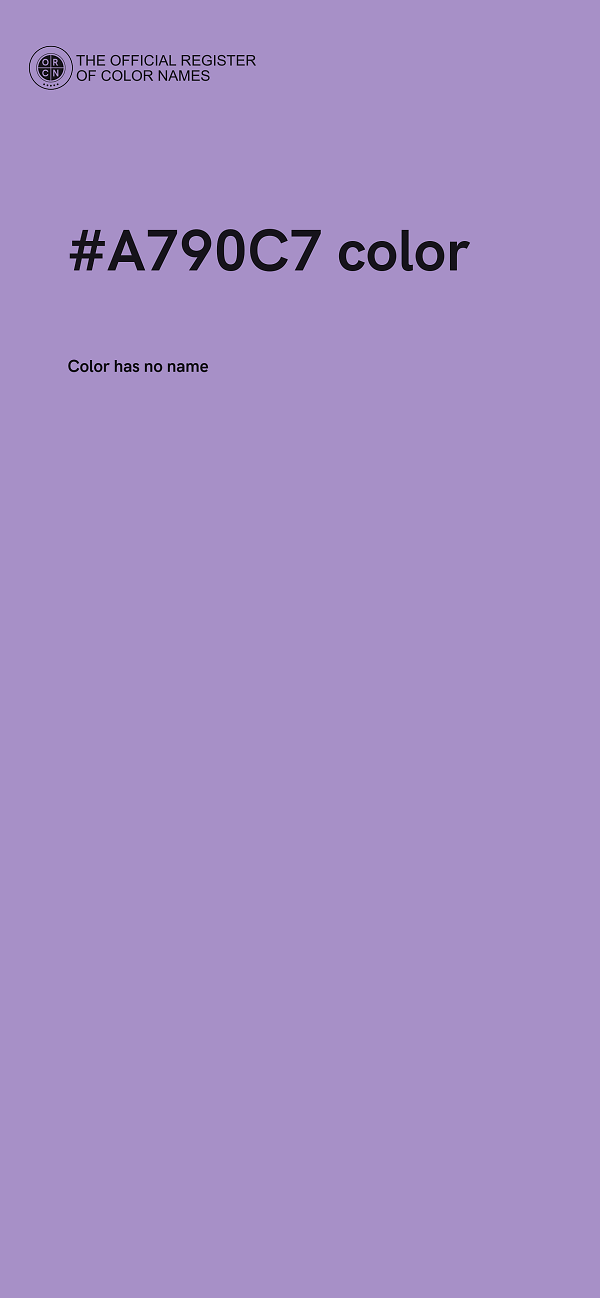 #A790C7 color image