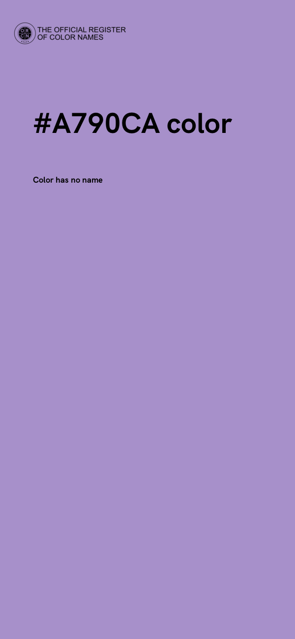 #A790CA color image