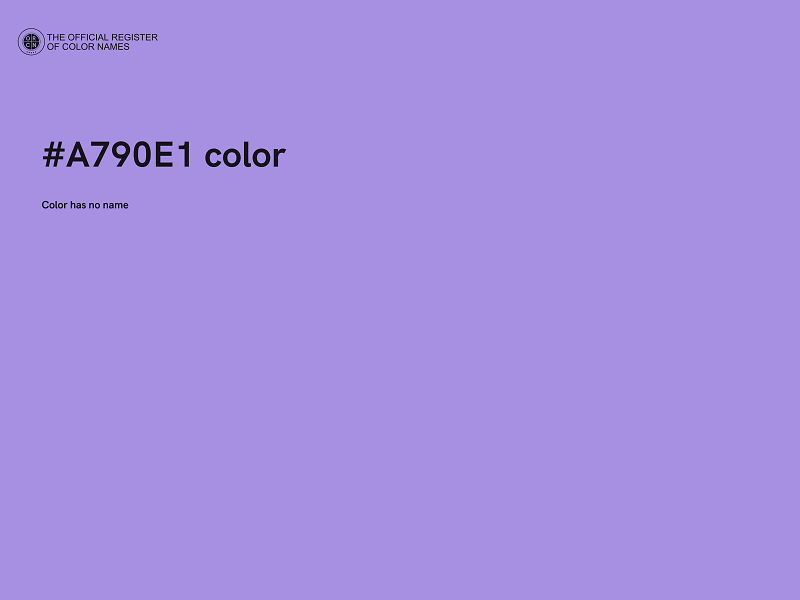 #A790E1 color image