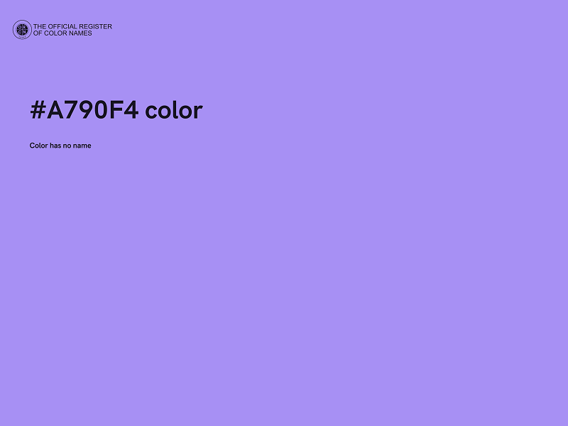 #A790F4 color image