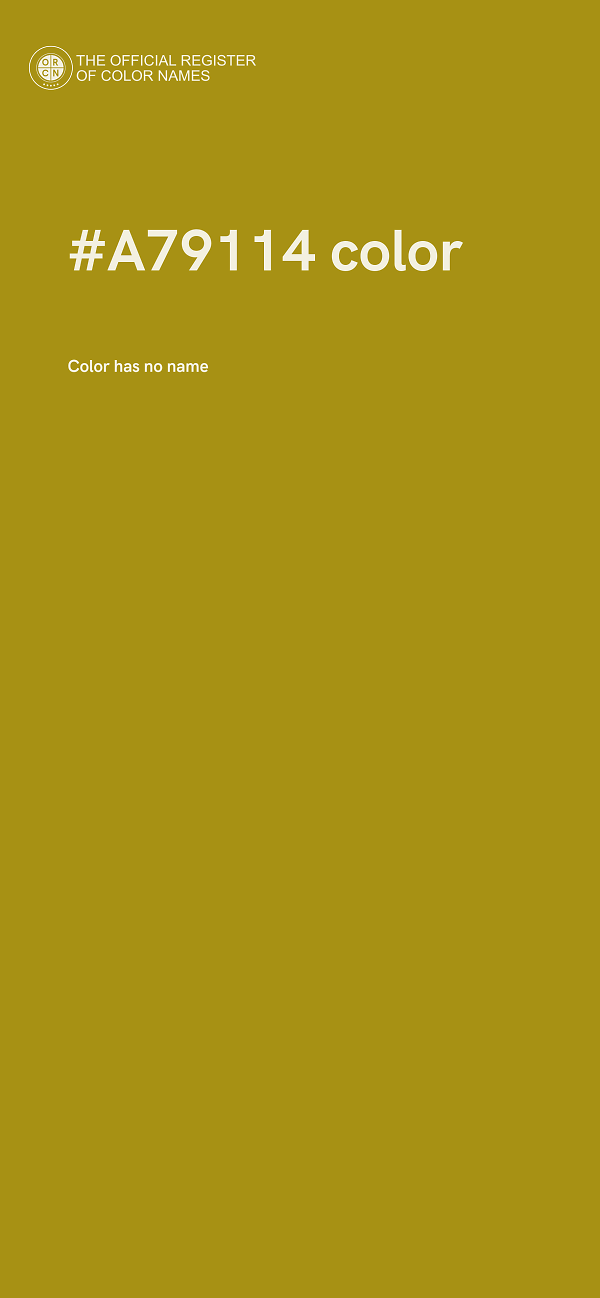 #A79114 color image