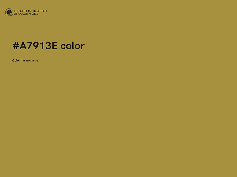#A7913E color image