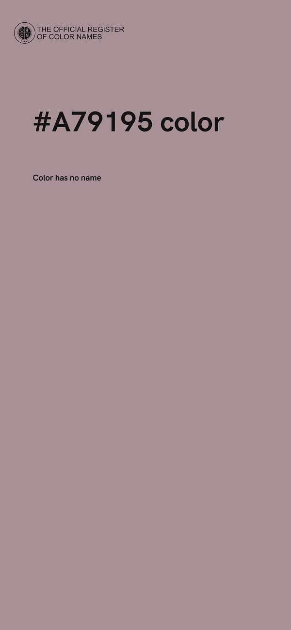 #A79195 color image