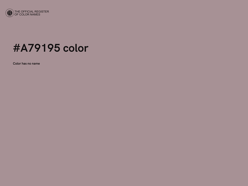 #A79195 color image