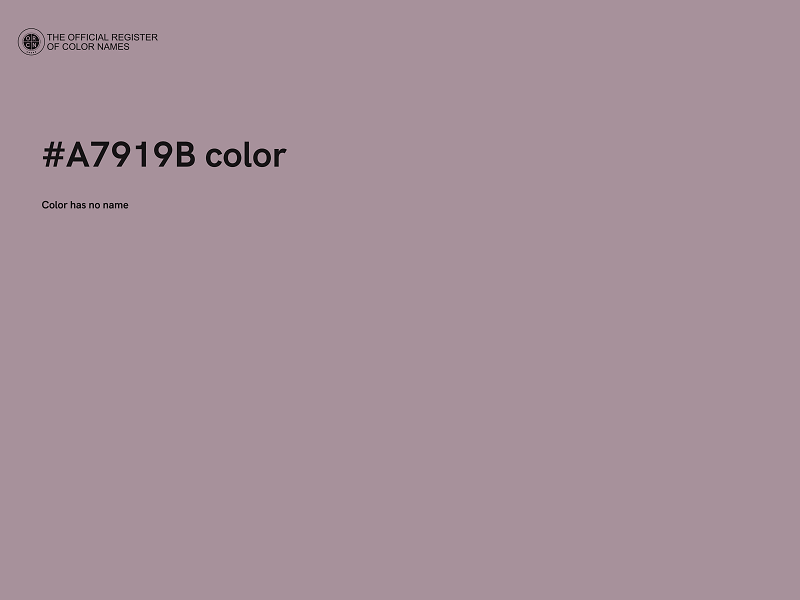 #A7919B color image
