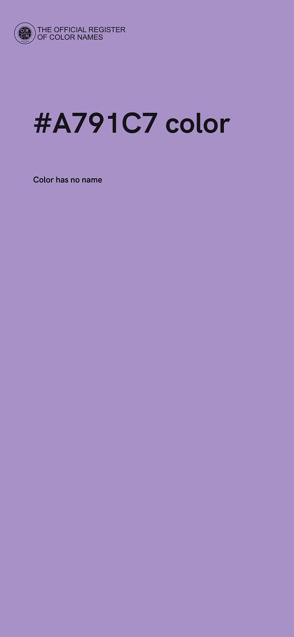 #A791C7 color image