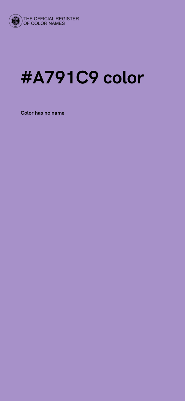 #A791C9 color image