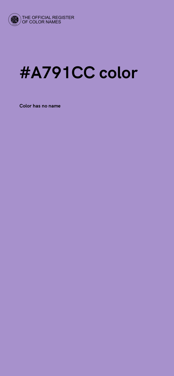 #A791CC color image