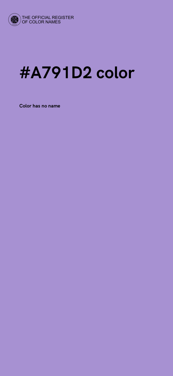 #A791D2 color image