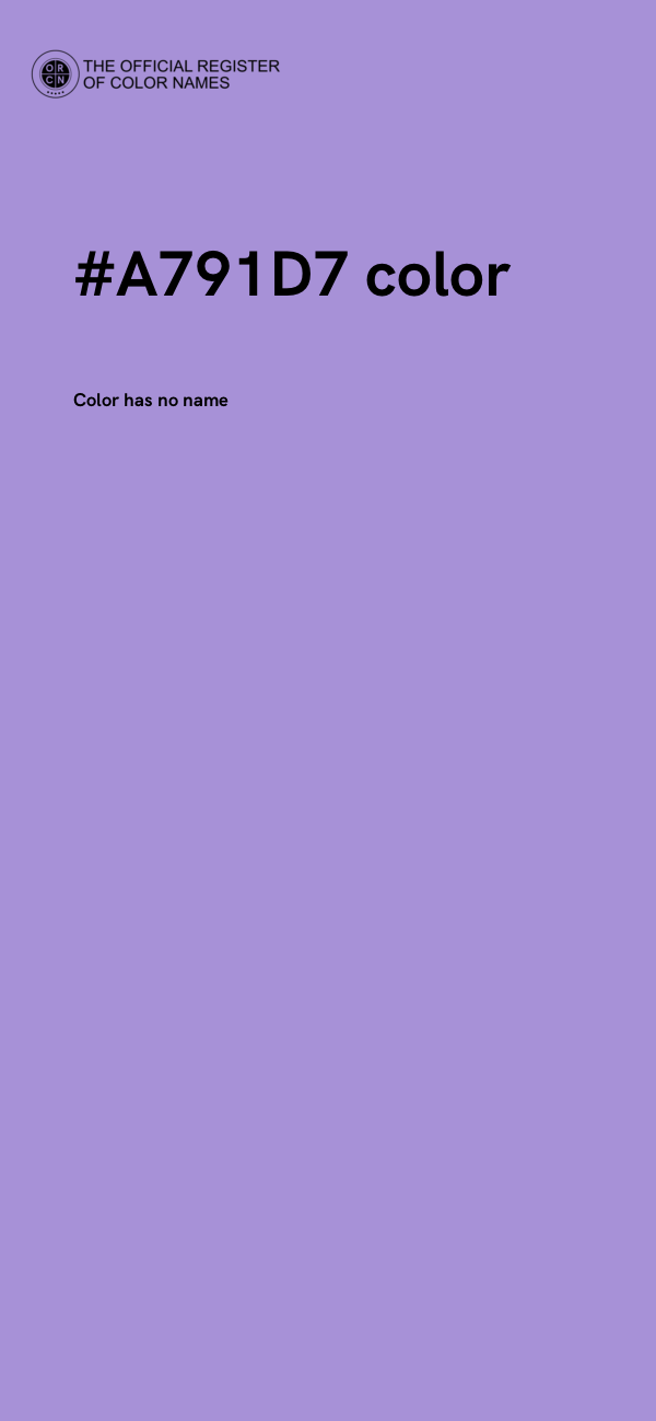 #A791D7 color image