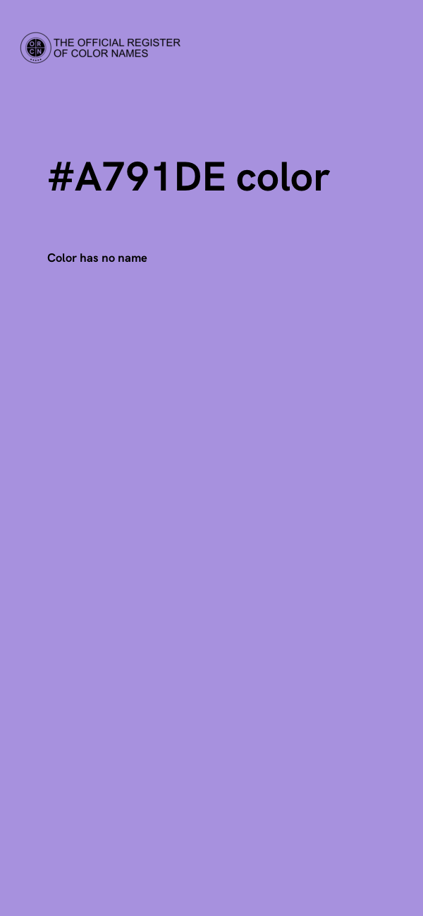 #A791DE color image