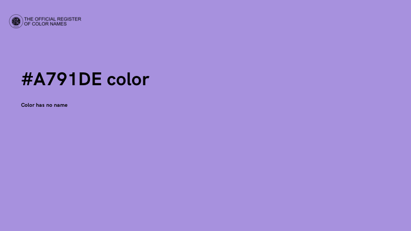 #A791DE color image