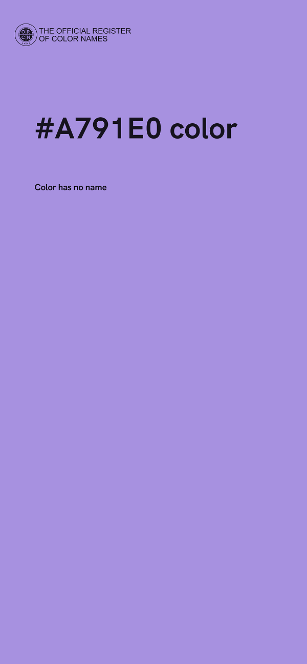 #A791E0 color image
