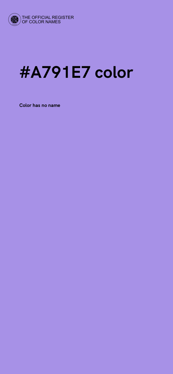 #A791E7 color image