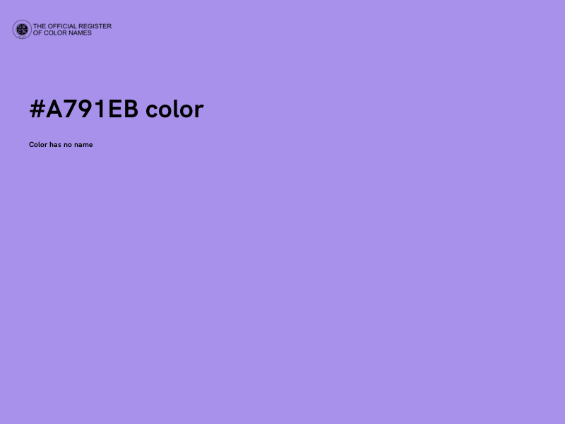 #A791EB color image
