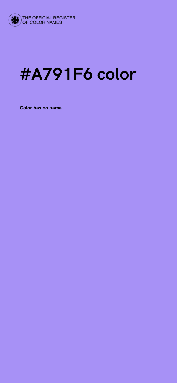 #A791F6 color image