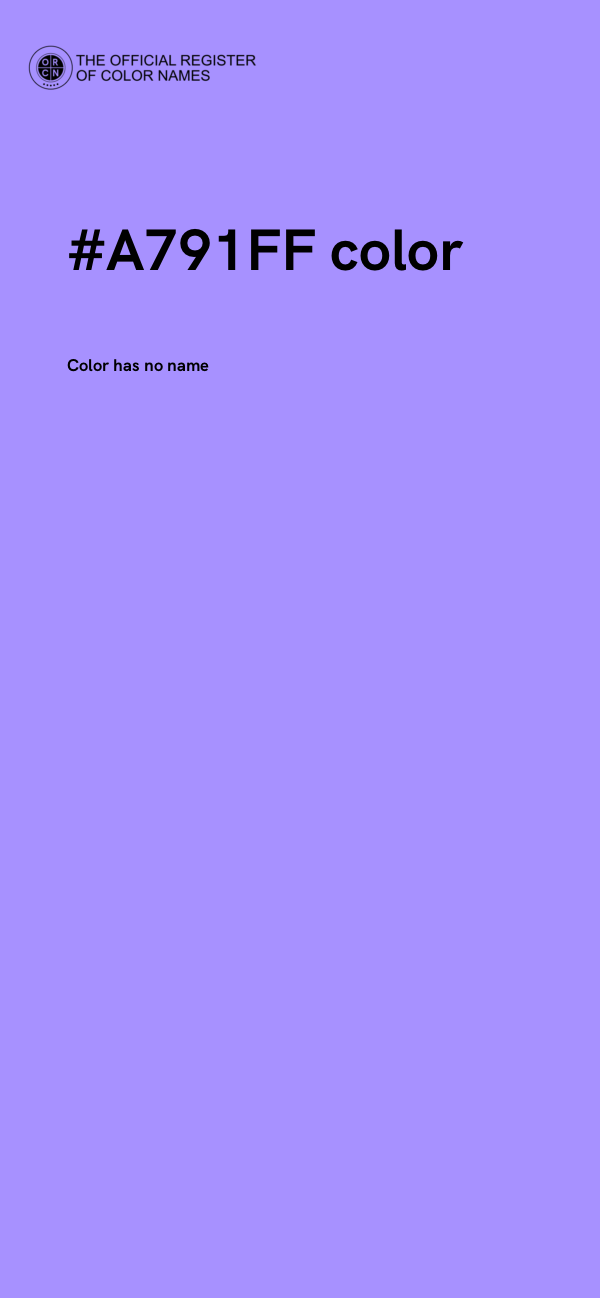 #A791FF color image