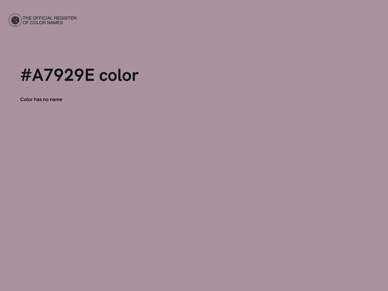#A7929E color image
